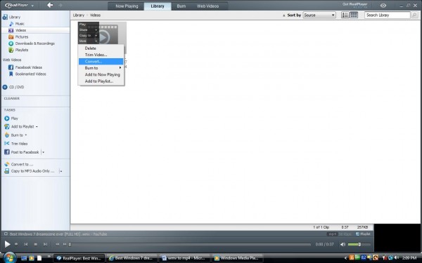 convert wmv to mp4