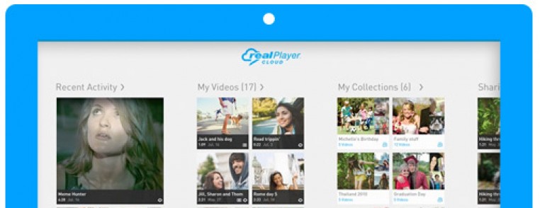 RealPlayer Cloud Windows 8 UI