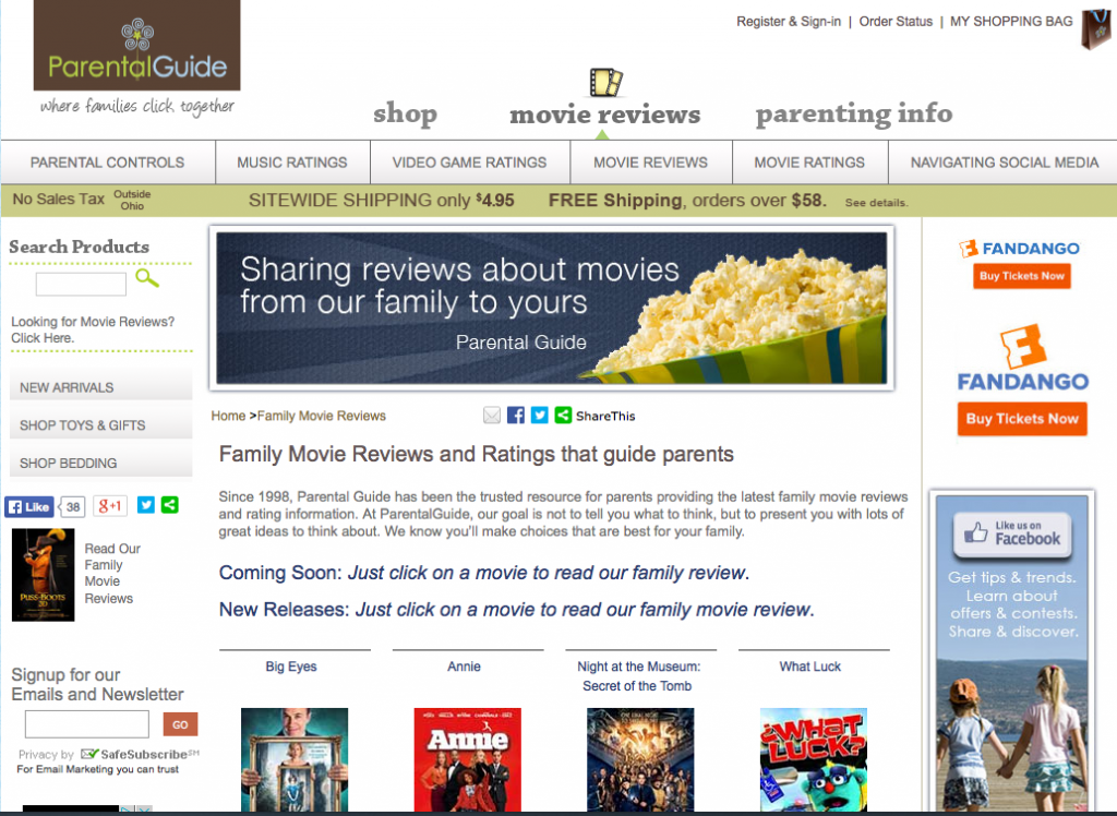 family friendly reviews