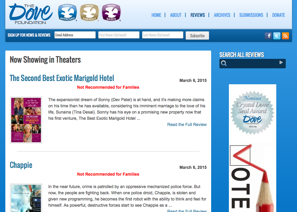 family movie reviews