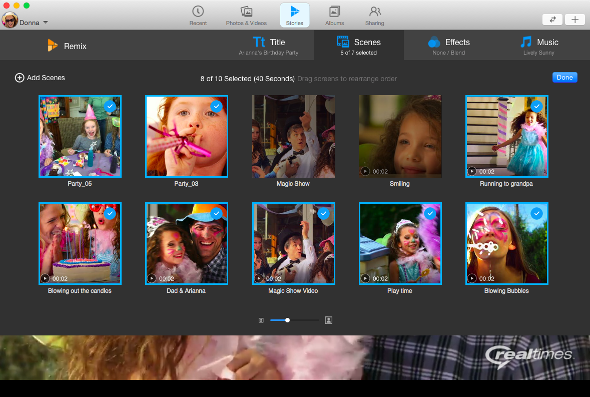 How To Create a Story Using the RealTimes Mac App