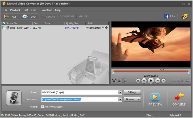 The Movavi Video Converter Vs Free Realplayer And Movavi Online Video Converter