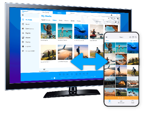 Image showing Synchonization of content between PC and mobile applications
